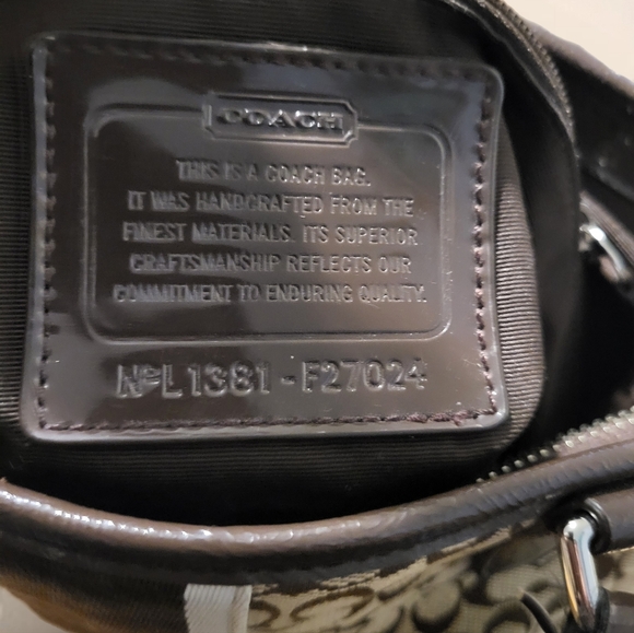 Coach Signature Stripe Foldover Crossbody - Picture 7 of 8
